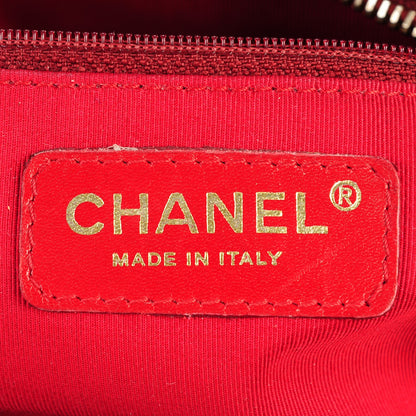 Chanel Caviar Quilted Small Bowler Red 6 of 7