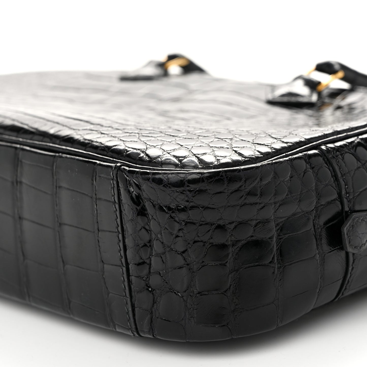 Shiny Alligator Plume Elan 28 Black