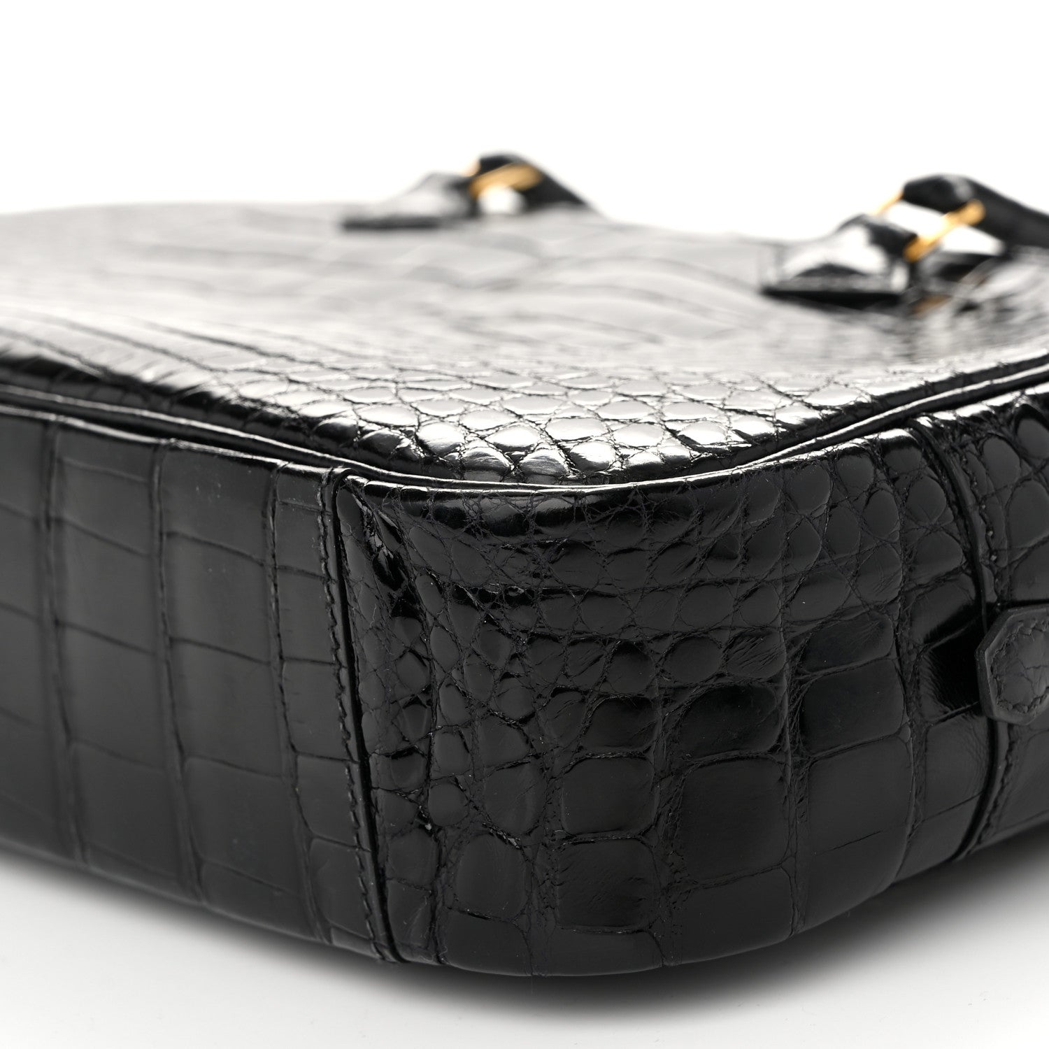 Hermes Shiny Alligator Plume Elan 28 Black 9 of 9
