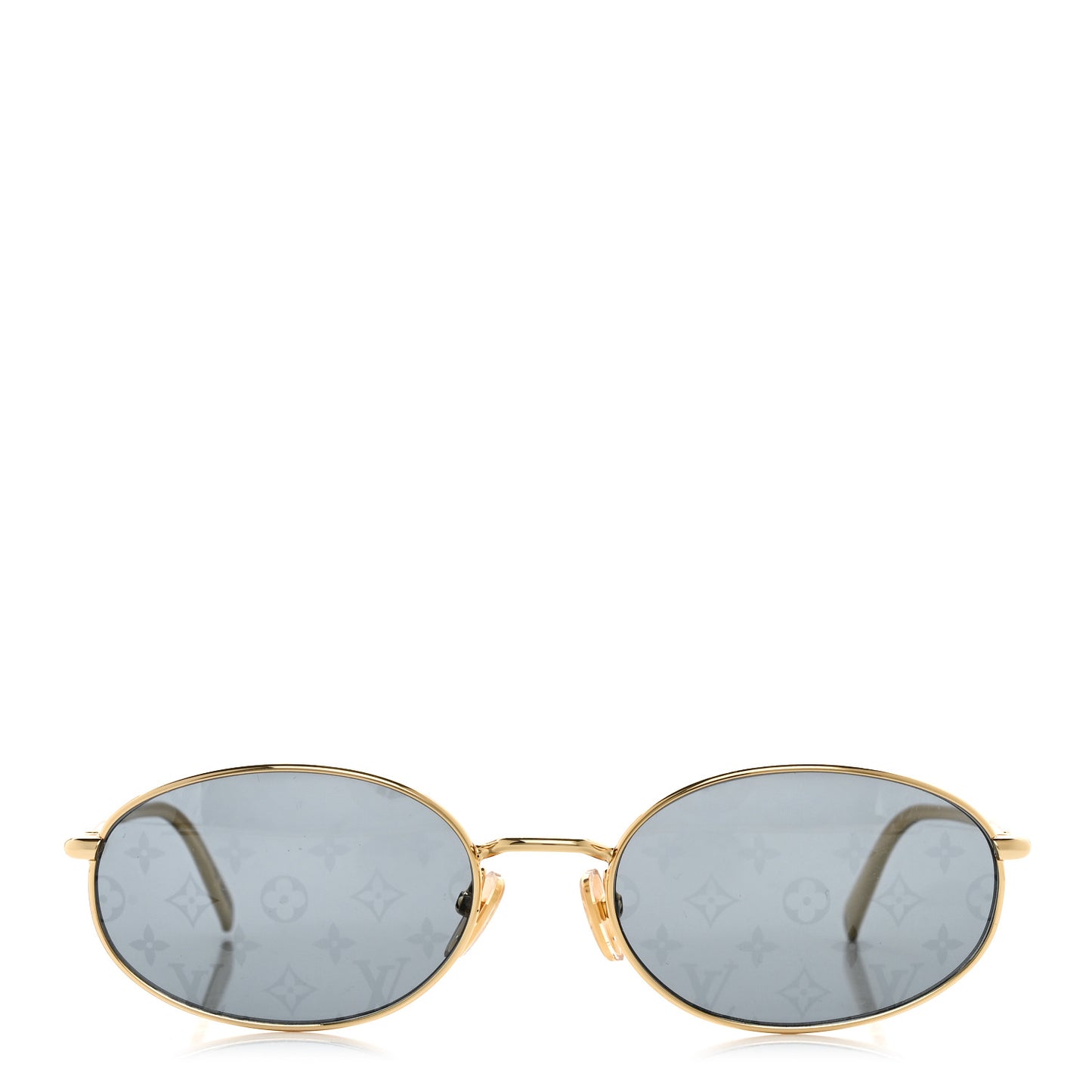 LV Bright Round Sunglasses Green