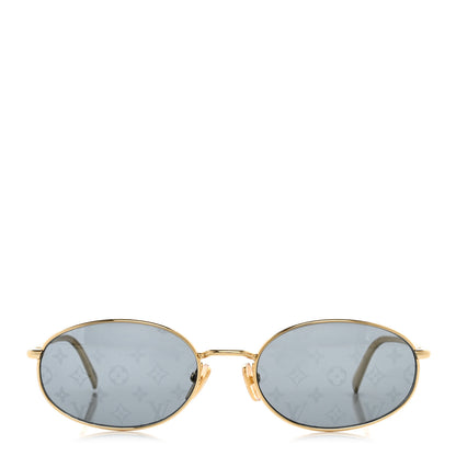 Louis Vuitton LV Bright Round Sunglasses Green 2 of 7