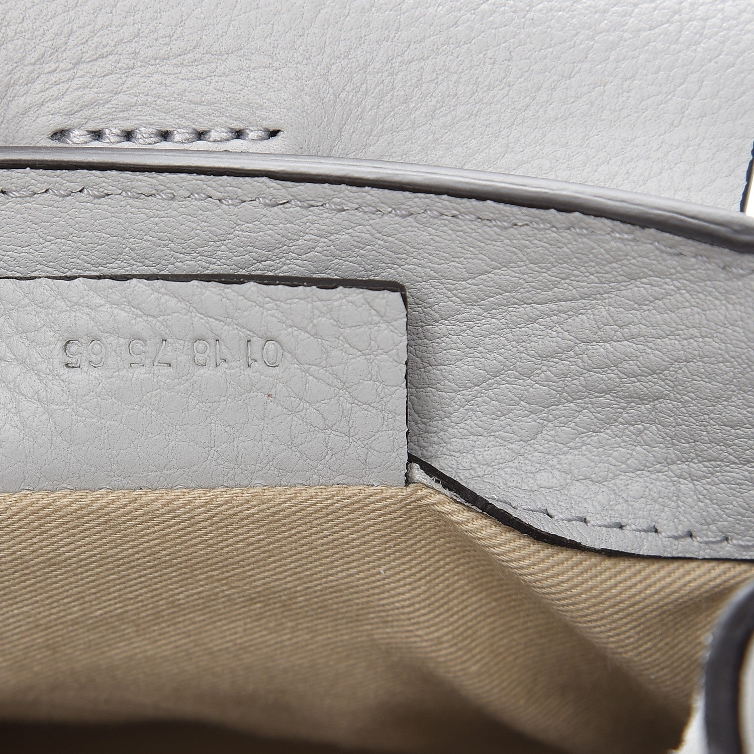 Chloe Suede Calfskin Mini Faye Backpack Airy Grey 7 of 8