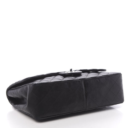 Chanel Lambskin Quilted Jumbo Single Flap Black 4 of 13