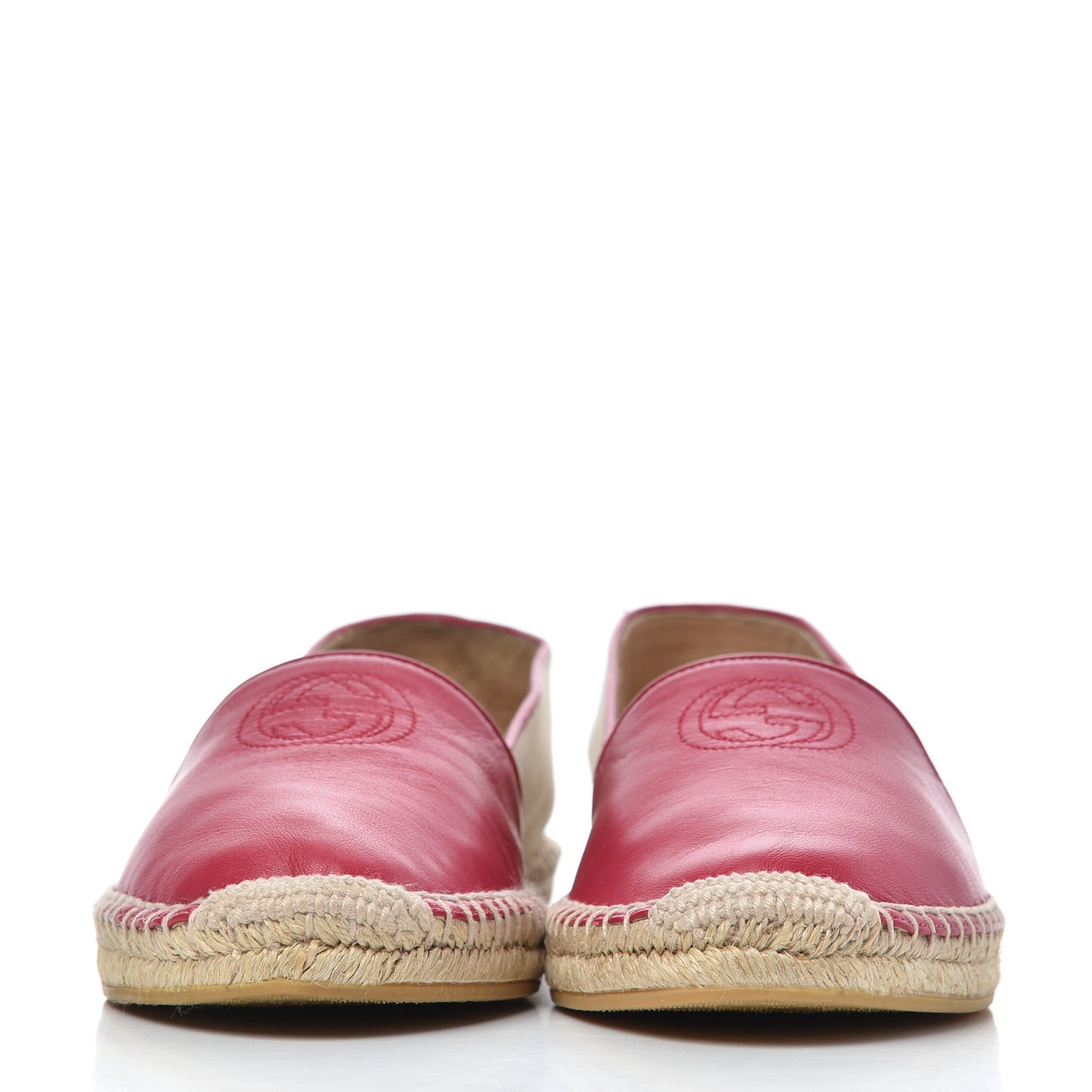 Calfskin Canvas Espadrilles 37.5 Greggio Petunia