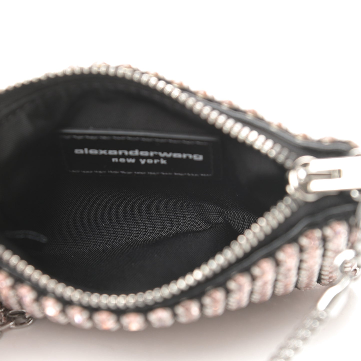 Crystal Rhinestone Nano Wanglock Chain Crossbody Sandstone