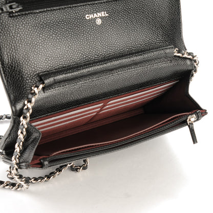 Chanel Caviar Quilted Wallet On Chain WOC Black 8 of 8
