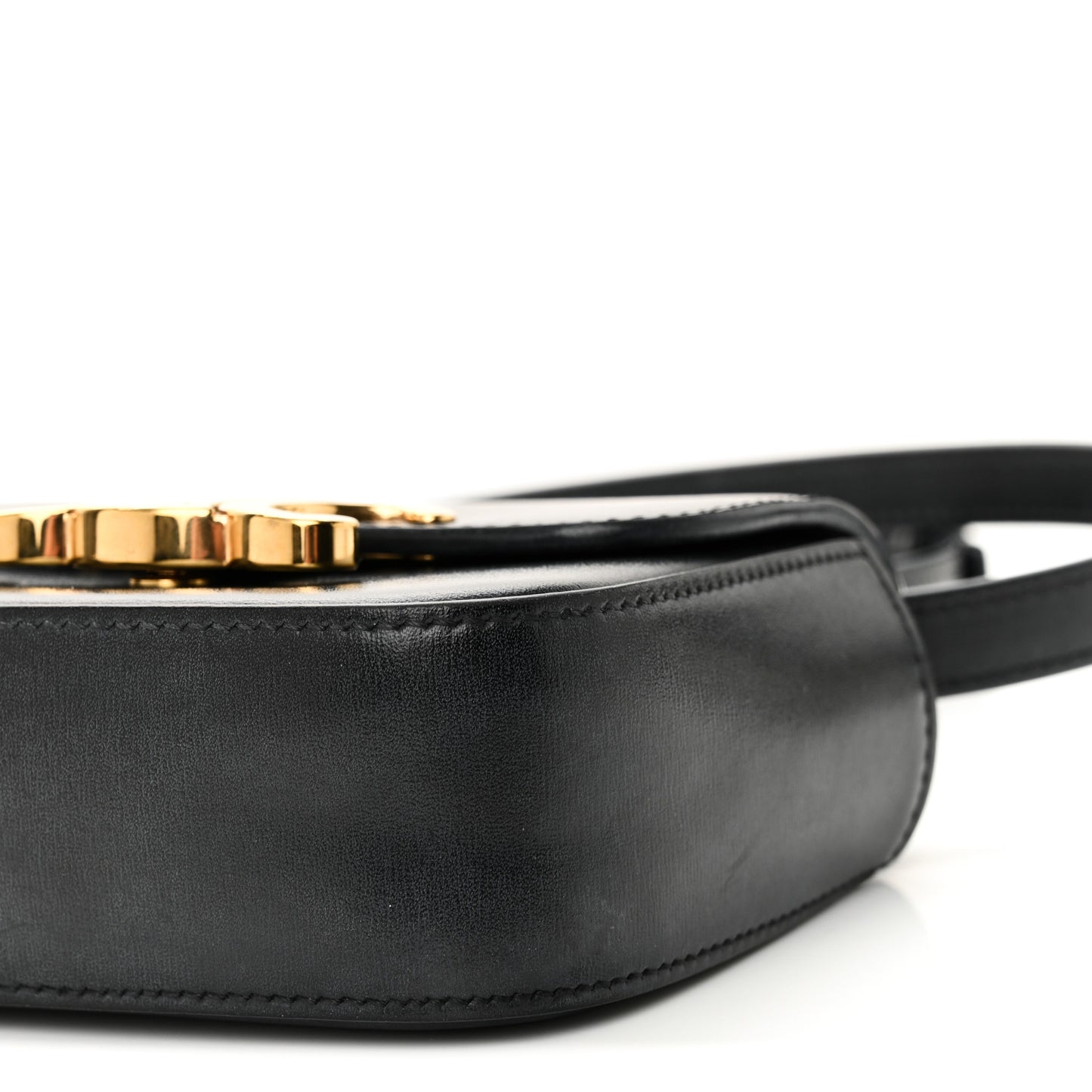 Shiny Calfskin Mini Triomphe Black