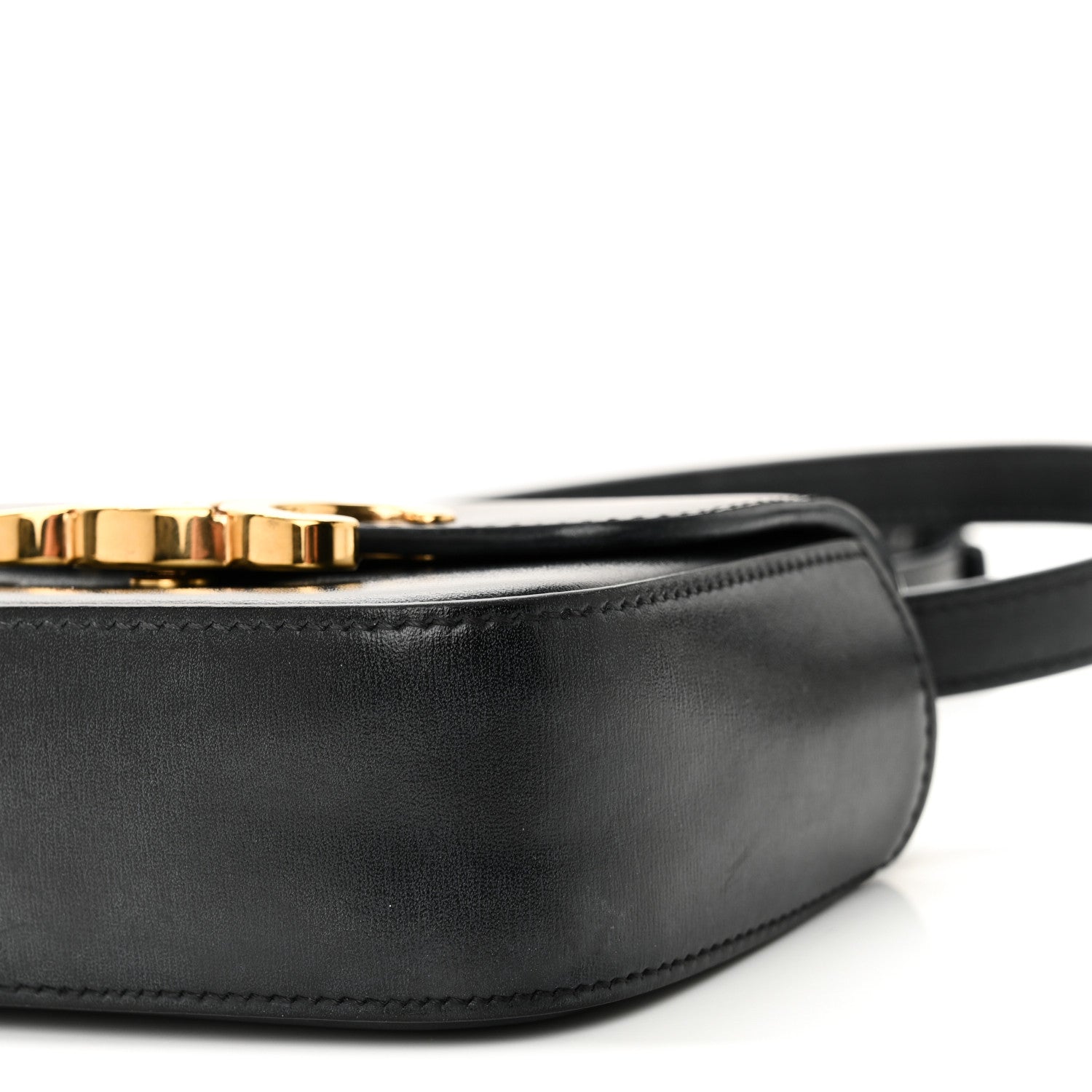 Celine Shiny Calfskin Mini Triomphe Black 9 of 10