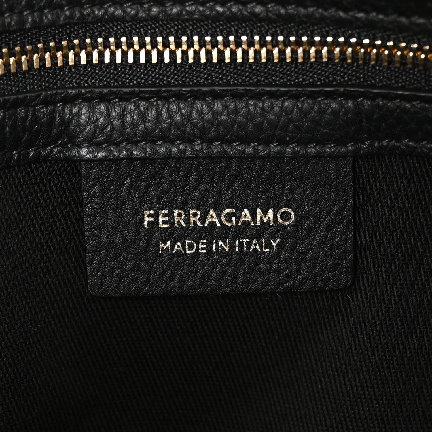 Salvatore Ferragamo Grained Calfskin Large Star Tote Black 6 of 11
