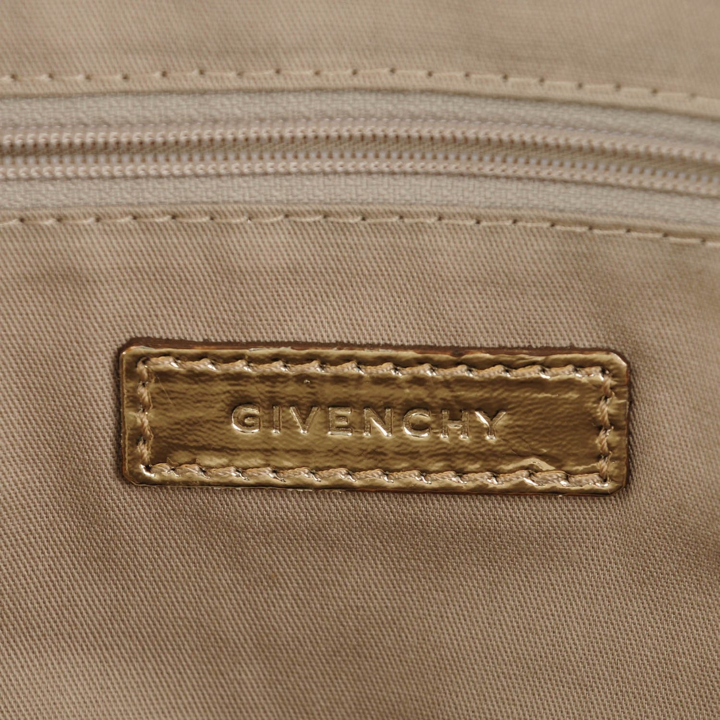 Metallic Calfskin Medium Nightingale Gold