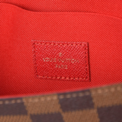 Louis Vuitton Damier Ebene Pochette Felicie Chain Wallet 6 of 10