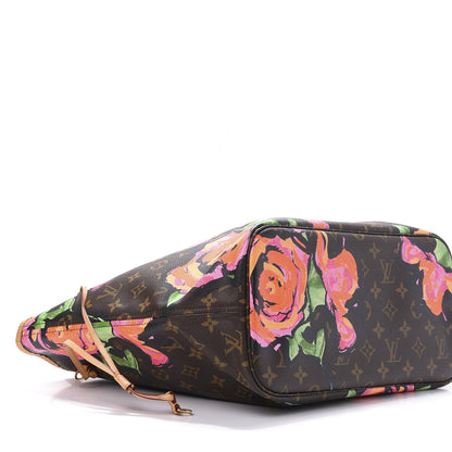 Louis Vuitton Monogram Roses Neverfull MM 10 of 12