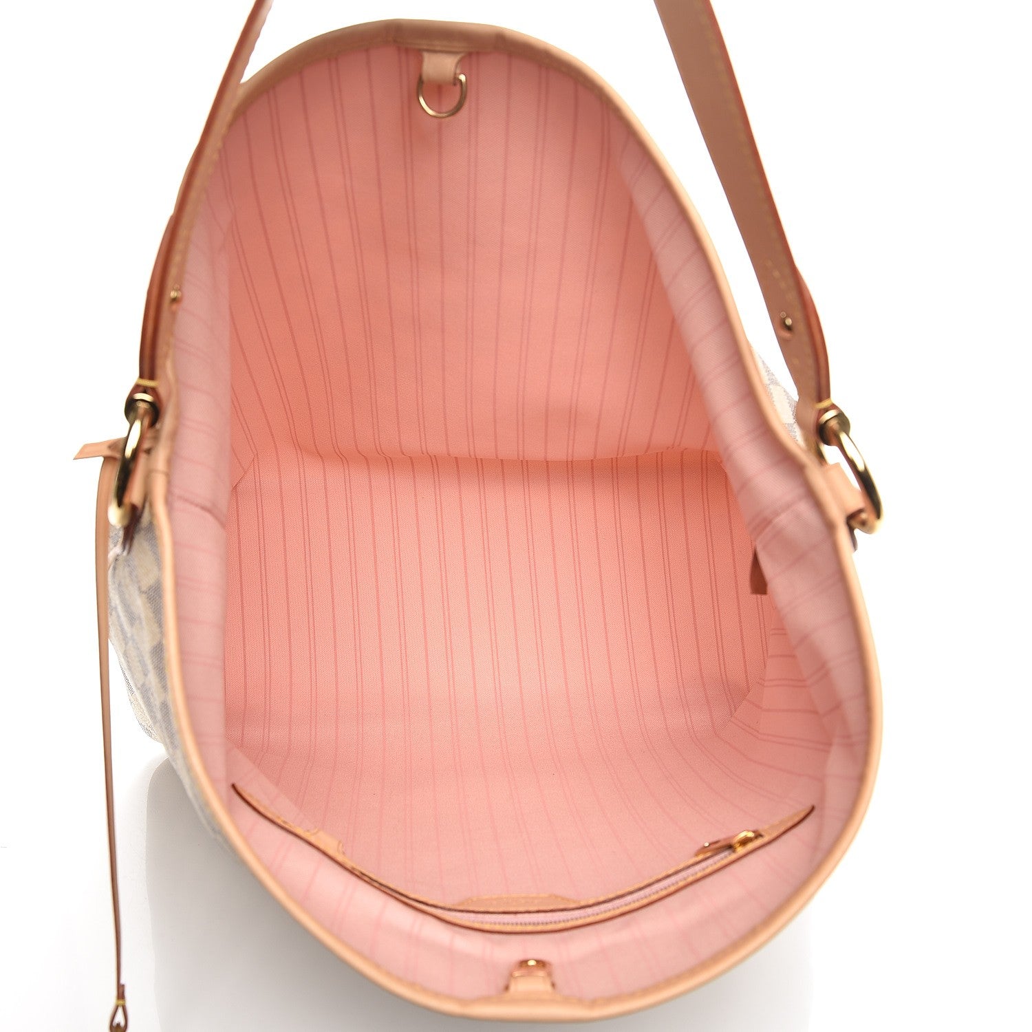 Louis Vuitton Damier Azur Delightful MM Rose Ballerine 5 of 8