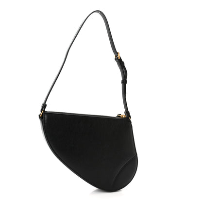 Christian Dior Goatskin Saddle Rodeo Pouch Black 3 of 11
