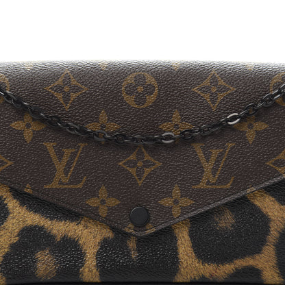 Louis Vuitton Monogram Animal Print Pochette Felicie Chain Wallet 12 of 13