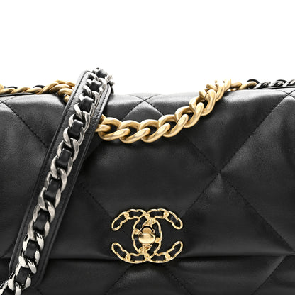 Chanel Lambskin Quilted Medium Chanel 19 Flap Black 8 of 10