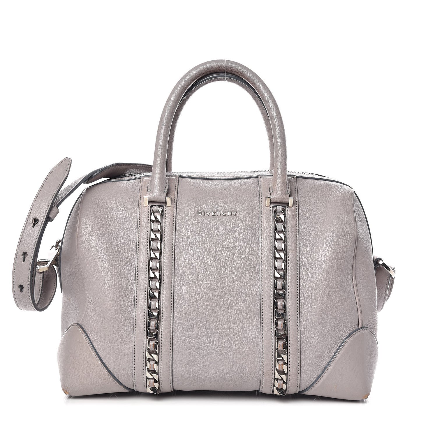 Sugar Goatskin Medium Chain Animation Lucrezia Grey