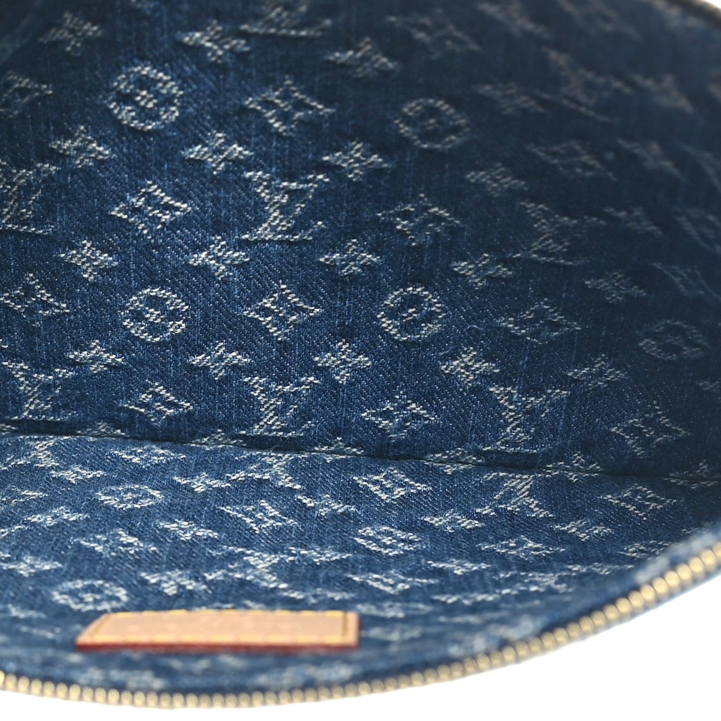 Denim Monogram Jacquard Neverfull MM GM Blue