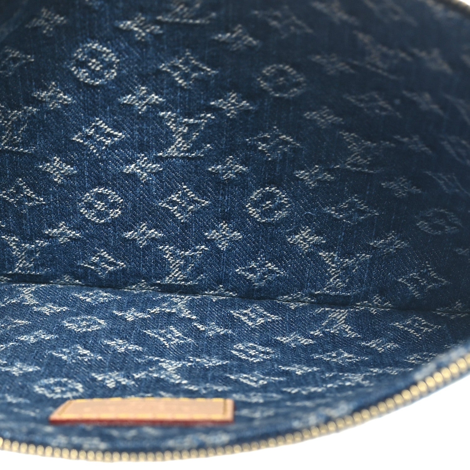 Louis Vuitton Denim Monogram Jacquard Neverfull MM GM Blue 5 of 7