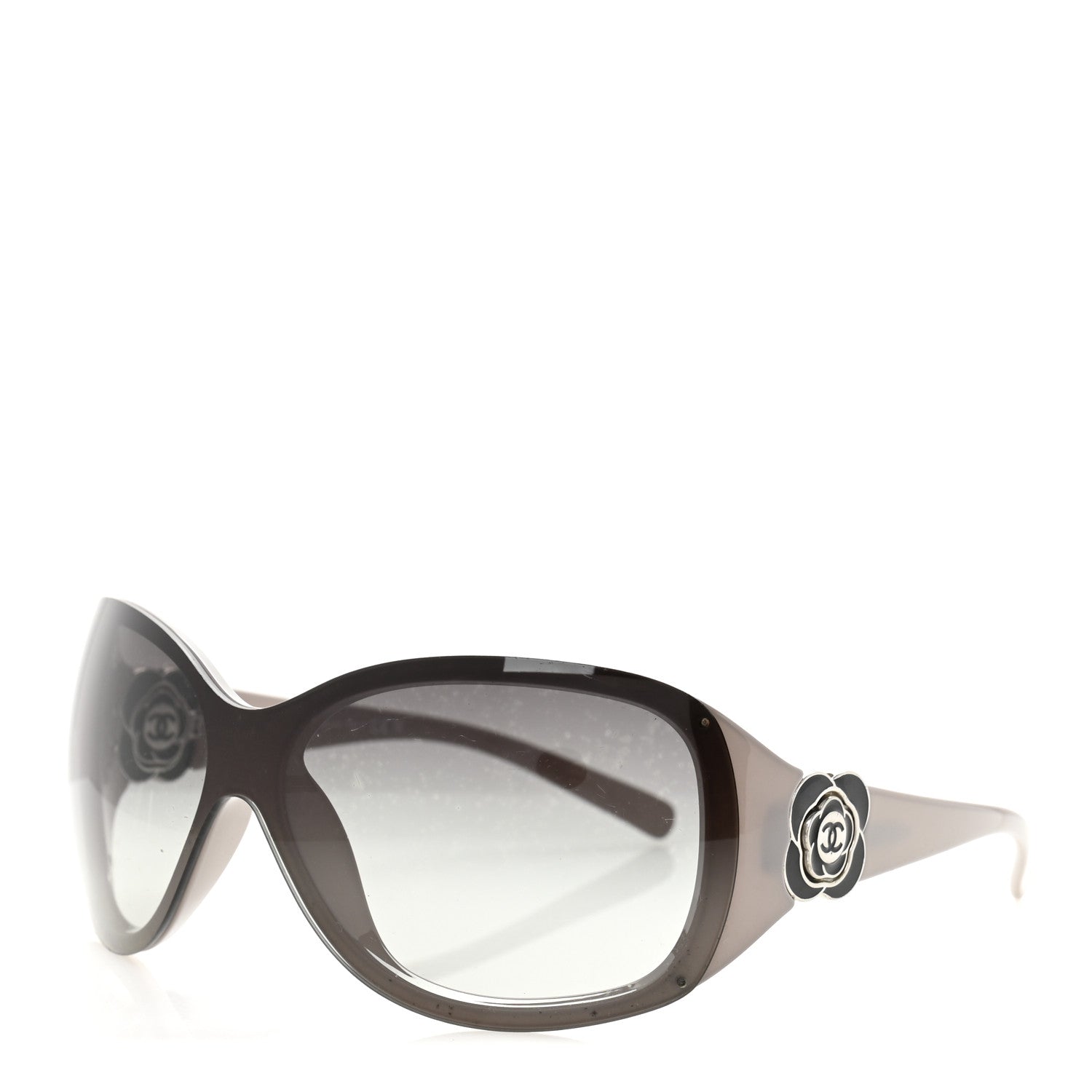 Chanel Acetate Camellia CC Sunglasses 6032 Grey 1 of 8