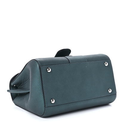 Delvaux Metallic Rodeo Calfskin Mini Brillant Satchel Peacock 4 of 13