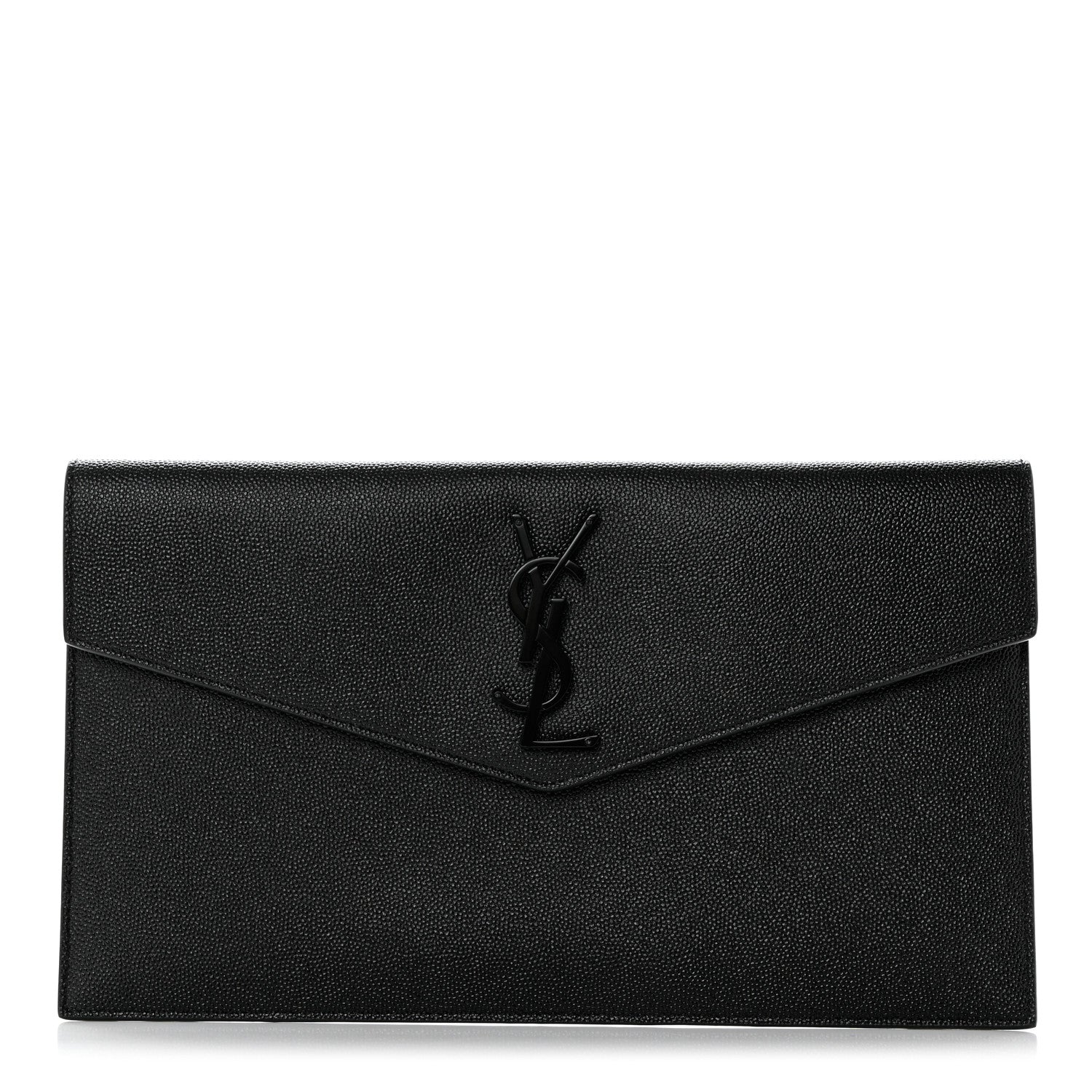 Saint Laurent Grain De Poudre Uptown Pouch Black 1 of 8