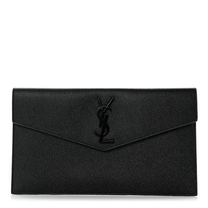 Saint Laurent Grain De Poudre Uptown Pouch Black 1 of 8