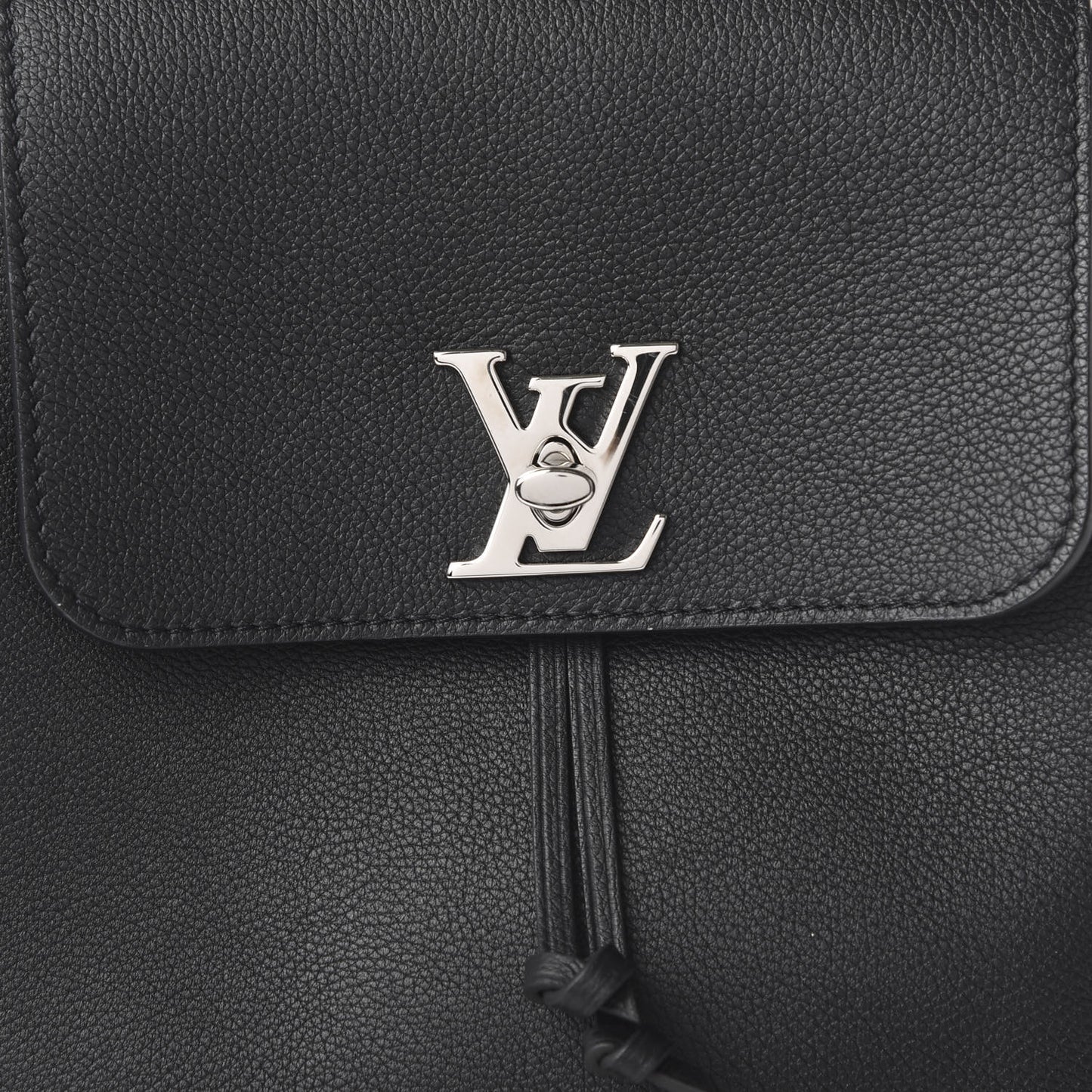 Calfskin Lockme Backpack Black
