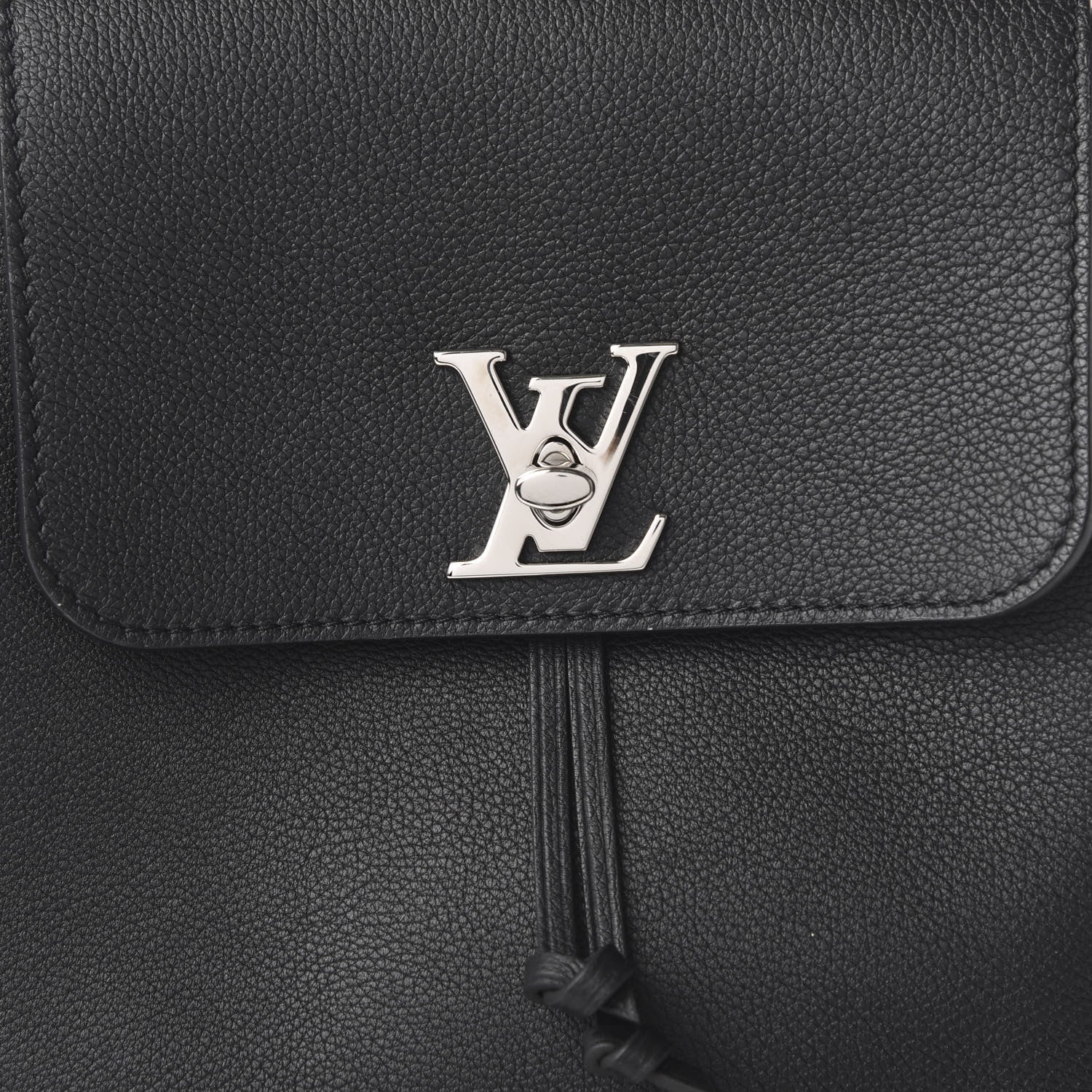 Louis Vuitton Calfskin Lockme Backpack Black 8 of 8