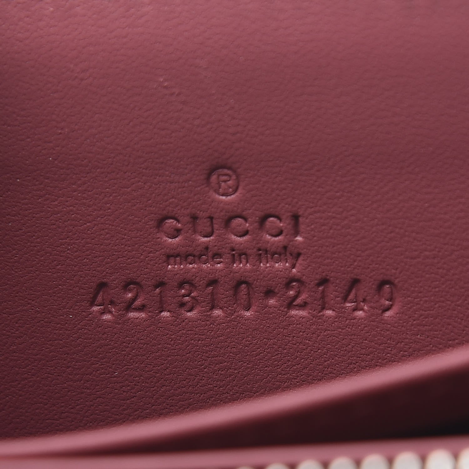Gucci GG Supreme Monogram Blooms Zip Around Card Case Wallet Beige Multicolor Dry Rose 6 of 7