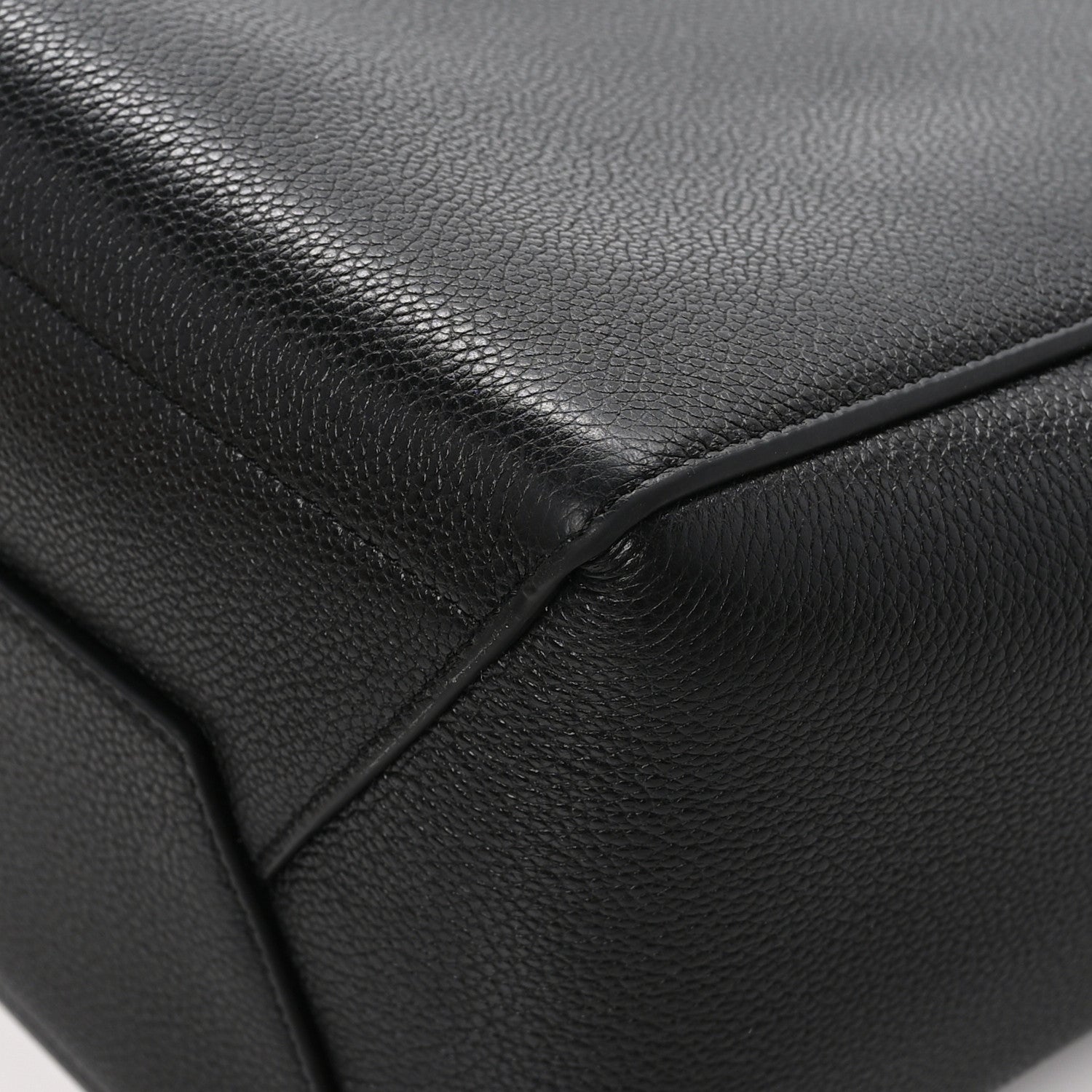 Celine Soft Grained Calfskin Sangle Bucket Bag Black 11 of 12