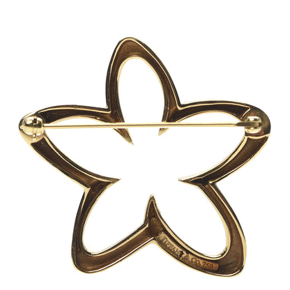 Tiffany 18K Yellow Gold Flower Brooch Pin 3 of 4