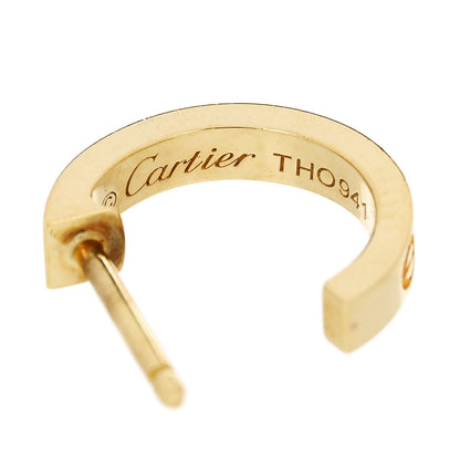 Cartier 18K Yellow Gold Small LOVE Hoop Earrings 4 of 6