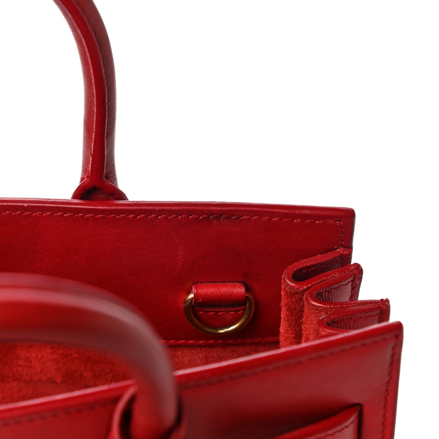 Calfskin Nano Sac De Jour Lipstick Red
