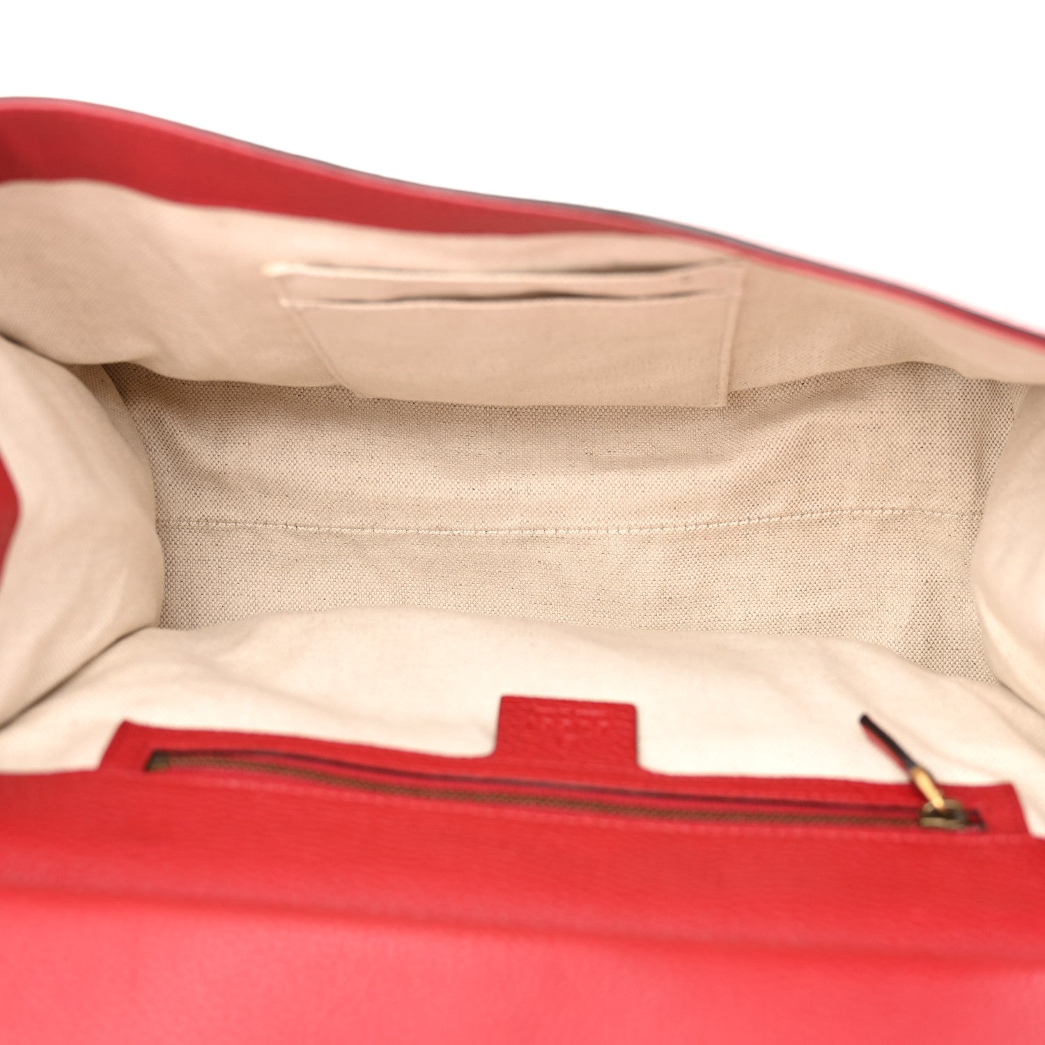 Gucci Calfskin Small GG Marmont Top Handle Bag Vulcanic Red 5 of 11