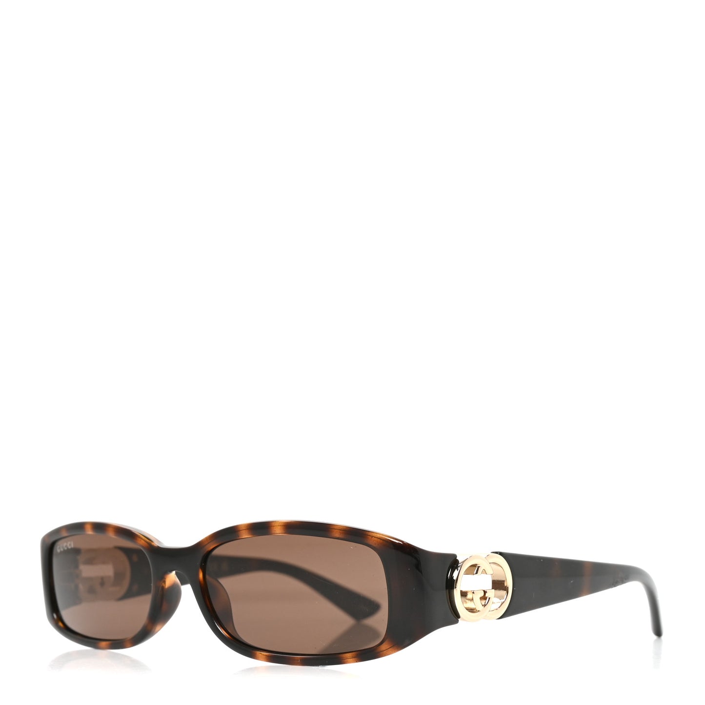Acetate Rectangular Frame Sunglasses GG1661S Dark Tortoiseshell