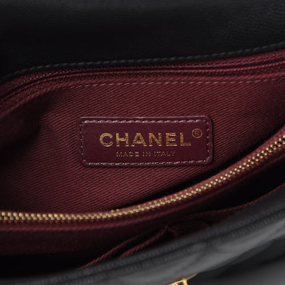 Chanel Caviar Quilted Small Coco Handle Flap Black 6 of 11