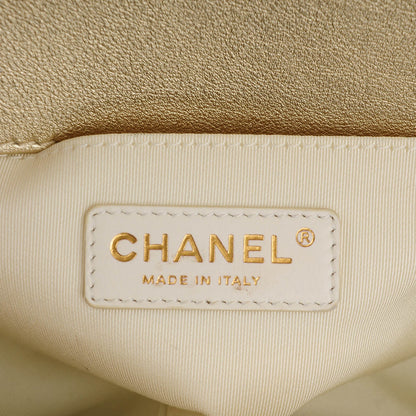 Chanel Perforated Lambskin Medium Boy Flap Light Gold 6 of 7