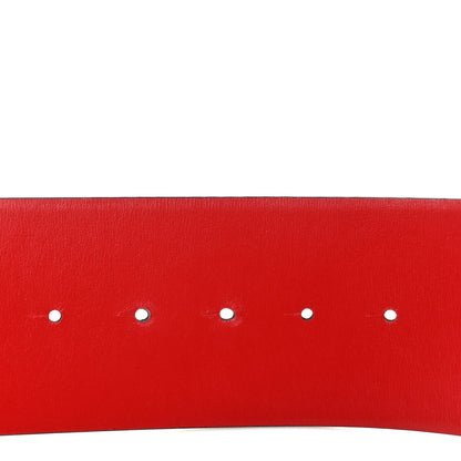 Valentino Garavani Glossy Calfskin 70mm VLogo Reversible Belt 90 36 Black Rouge Pur 4 of 7