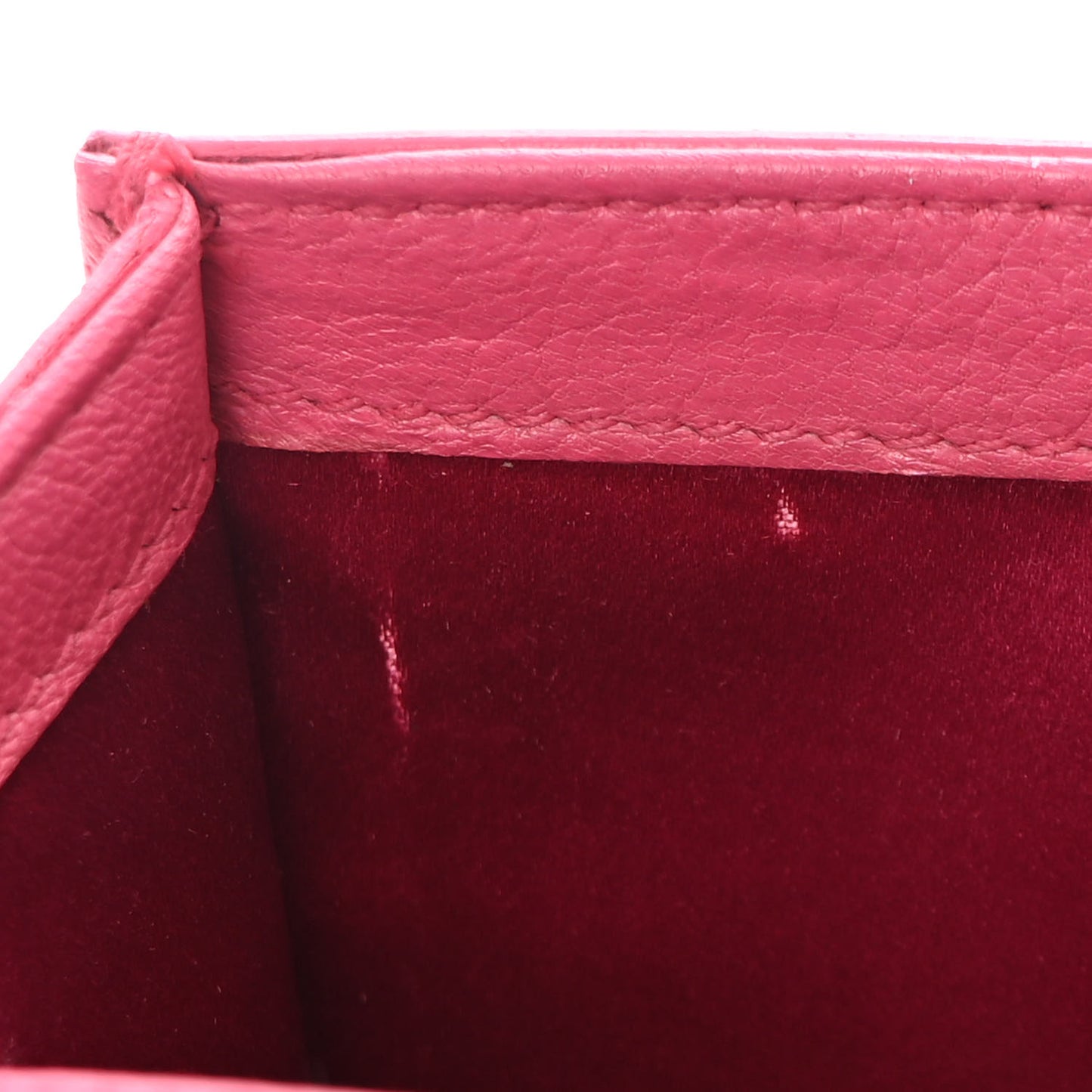 Goatskin Monogram Large Belle De Jour Clutch Lipstick Fuchsia