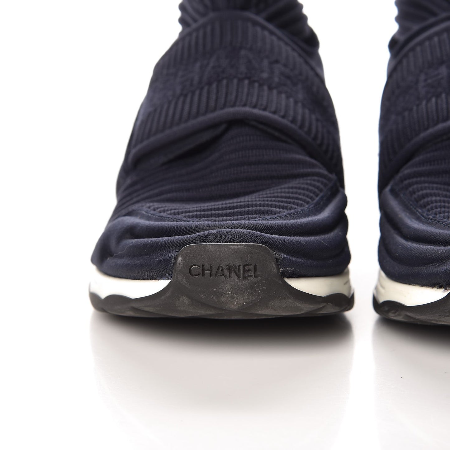 Stretch Fabric CC Sneakers 36.5 Blue