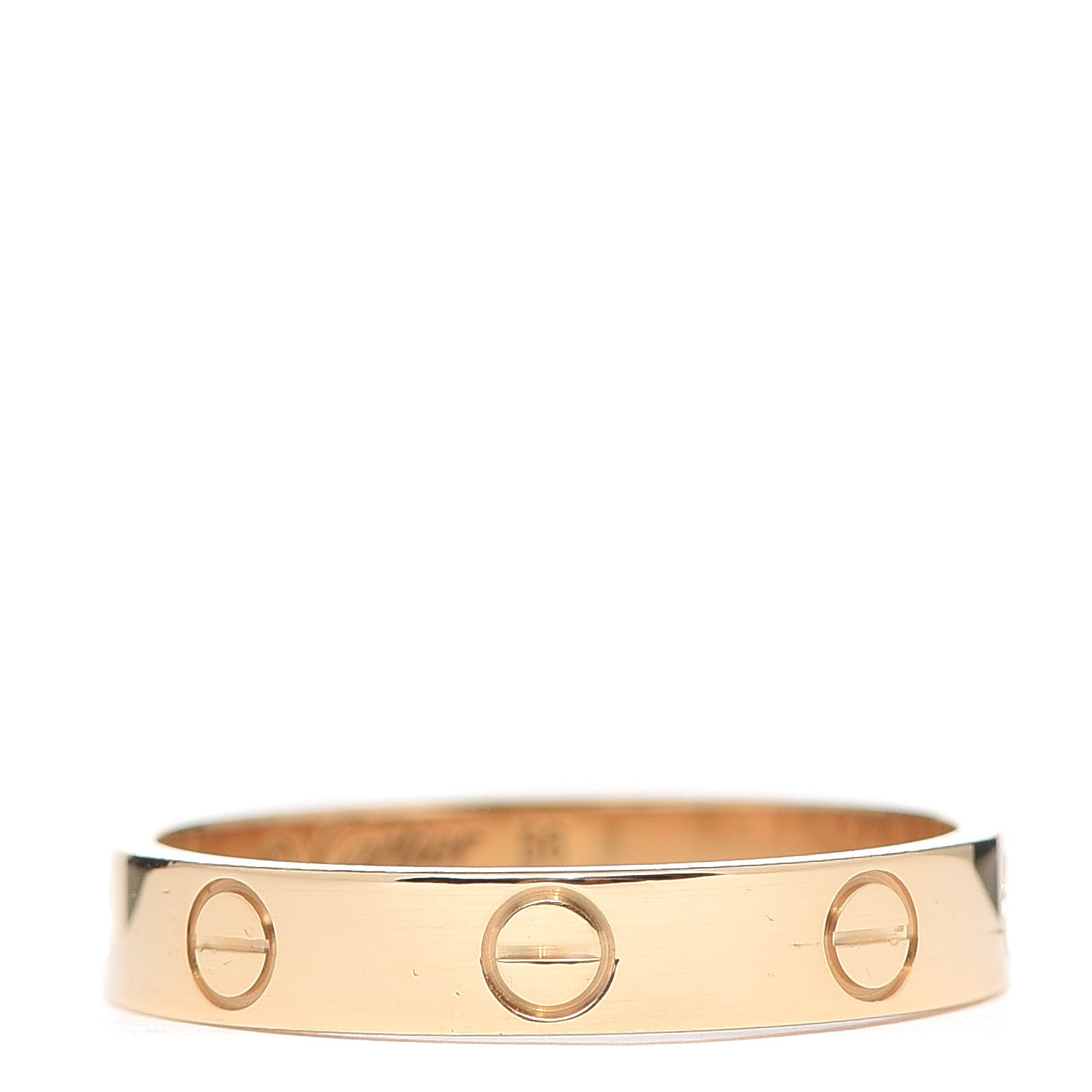 Cartier 18K Yellow Gold 3.5mm LOVE Wedding Band Ring 56 7.5 1 of 4