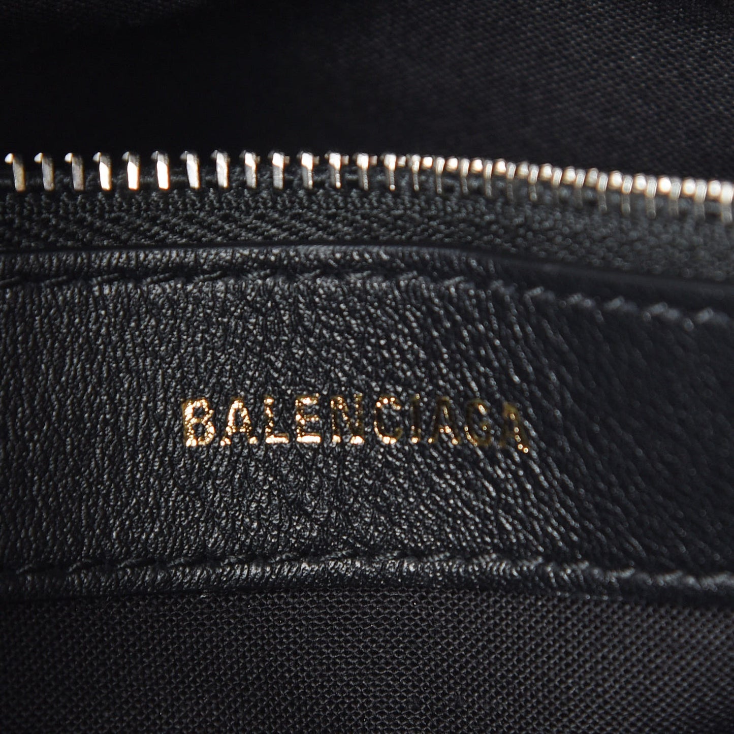 Calfskin Logo Print S Ville Top Handle Bag Black White