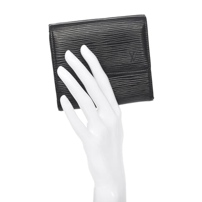 Louis Vuitton Epi Elise Wallet Black 2 of 7