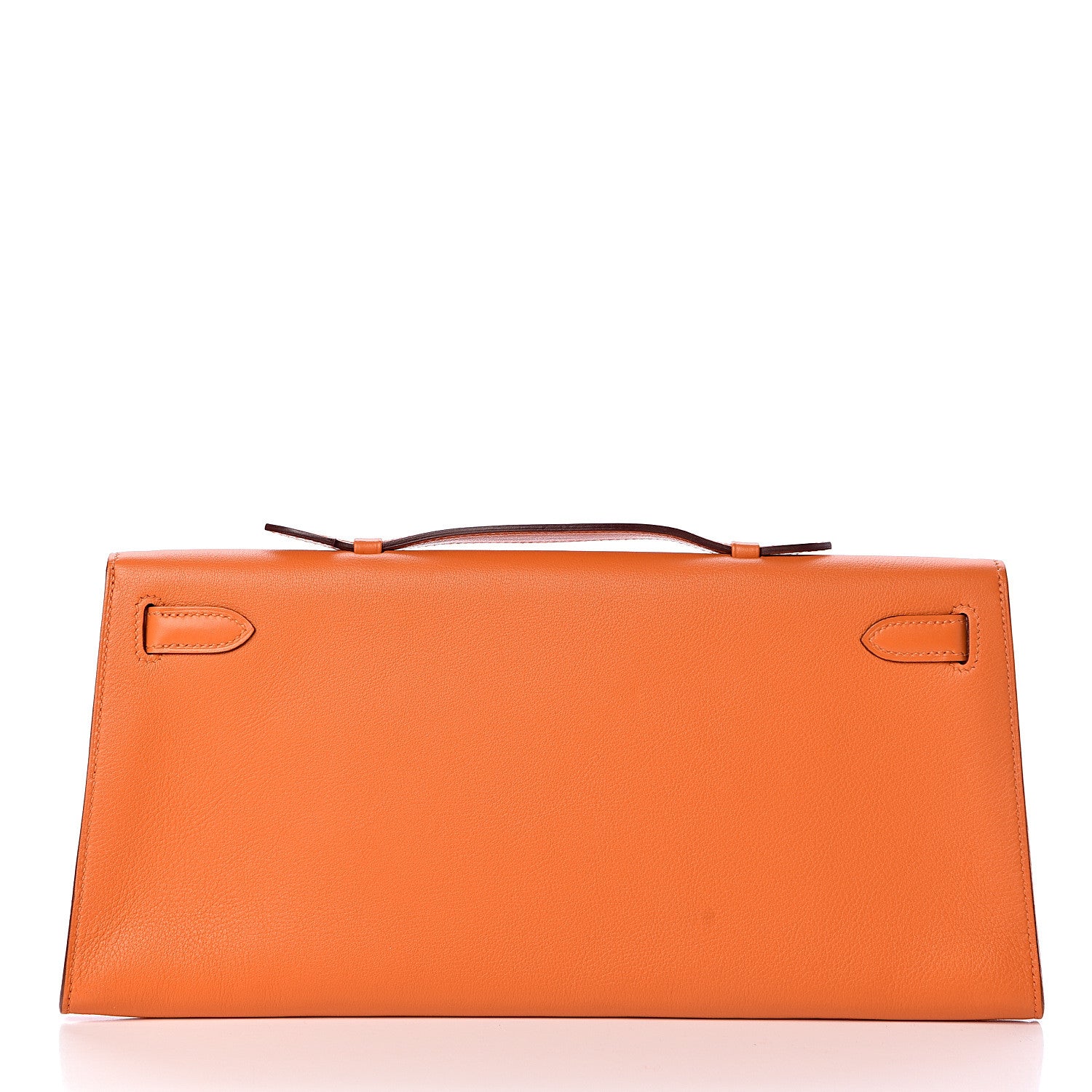 Hermes Swift Kelly Longue Clutch Pochette Orange 4 of 29