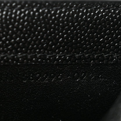 Saint Laurent Grain De Poudre Monogram Bi-Fold Wallet Black 8 of 13