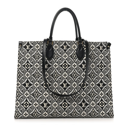 Louis Vuitton Jacquard Since 1854 Onthego GM Grey 1 of 9