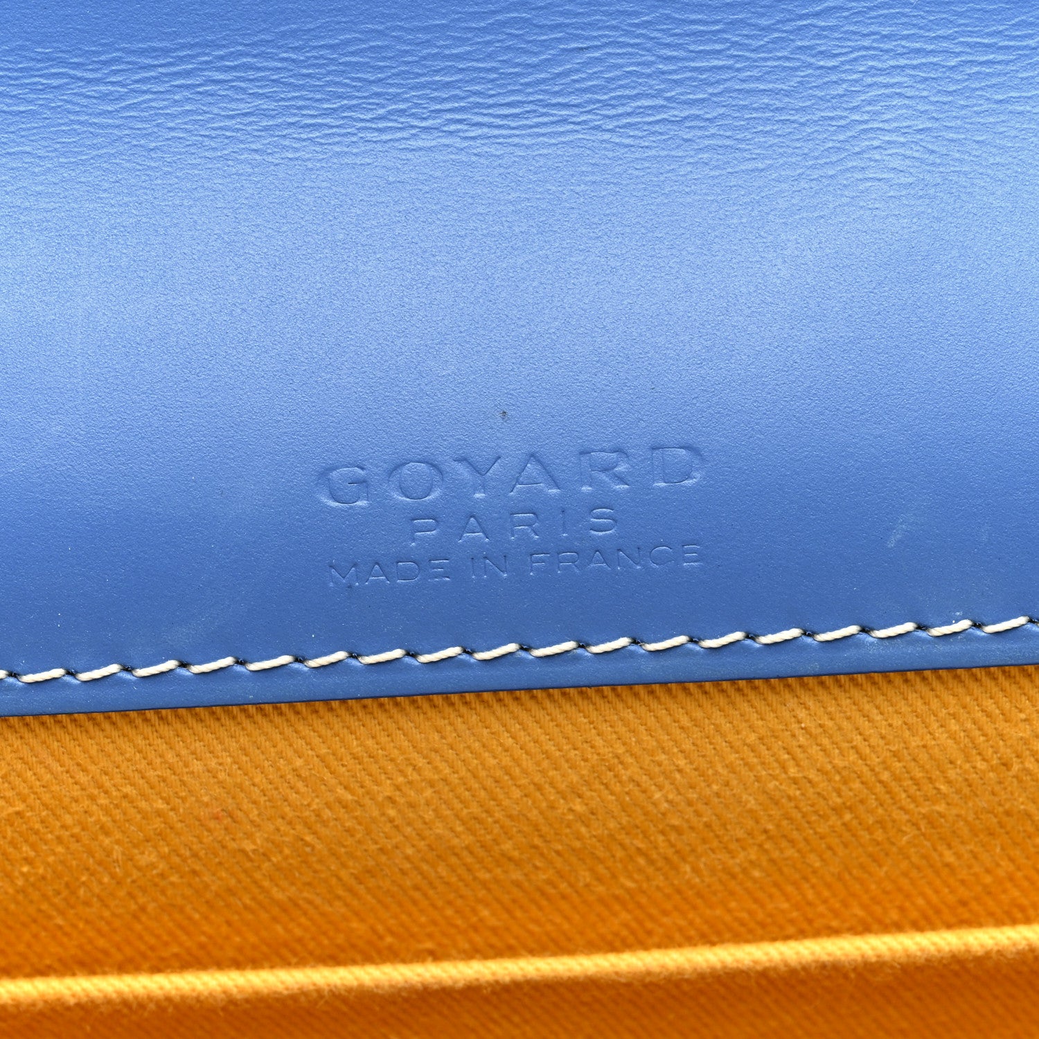 Goyard Goyardine Monte Carlo Bois Clutch With Strap Sky Blue 6 of 9