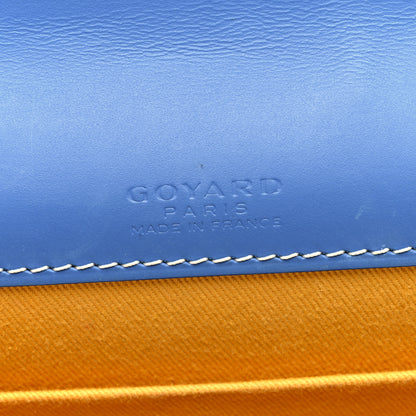 Goyard Goyardine Monte Carlo Bois Clutch With Strap Sky Blue 6 of 9