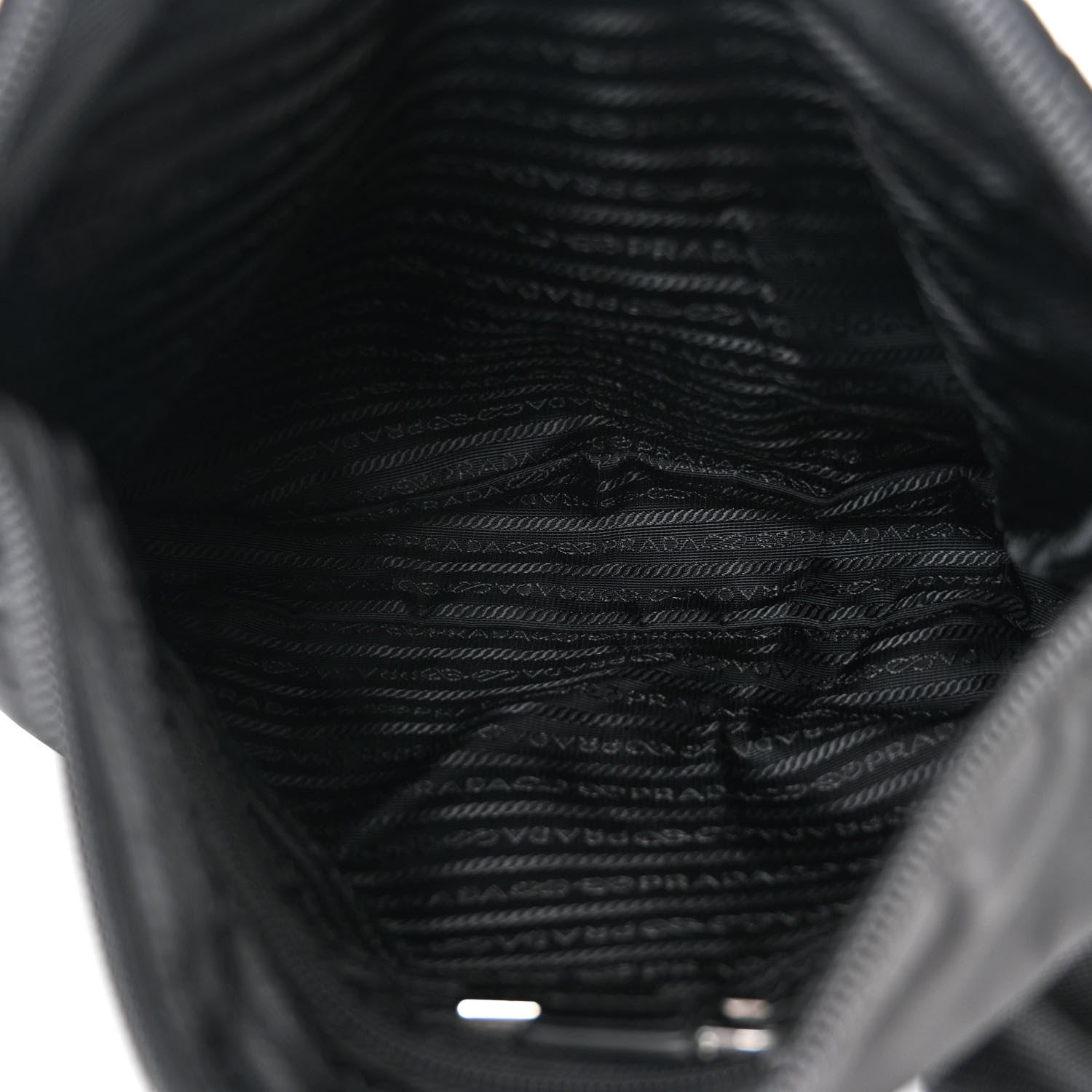 Prada Tessuto Nylon Messenger Bag Black 5 of 10